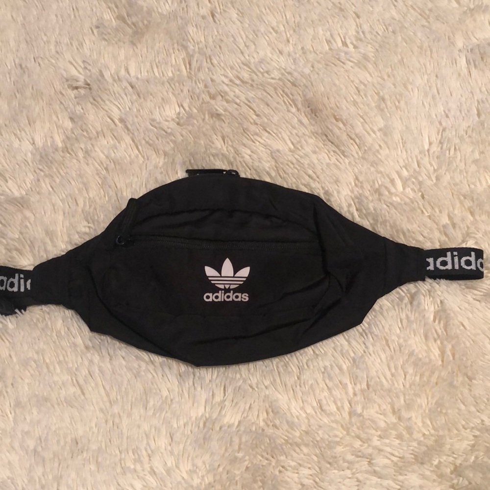 adidas Black Trefoil Waist Bag Belt Bag
